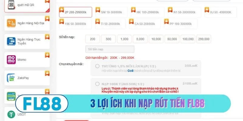 Hướng Dẫn Nạp Rút Tiền FL88 - 3 Phút Tiền Về Túi Ngay - BETMIRA88.BIZ