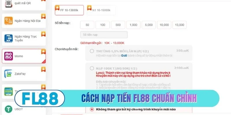 Hướng Dẫn Nạp Rút Tiền FL88 - 3 Phút Tiền Về Túi Ngay - BETMIRA88.BIZ